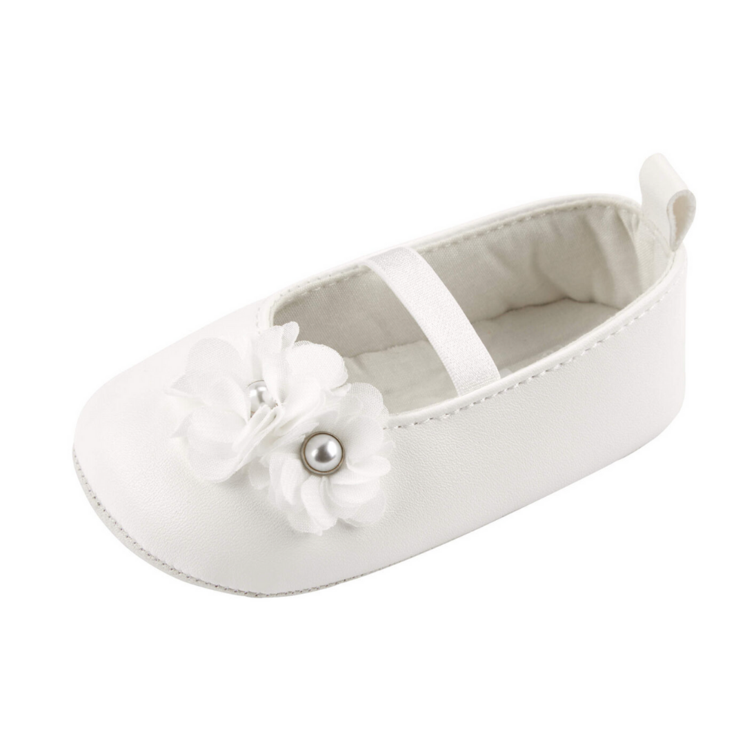 ZAPATOS BEBE BLANCO FLOR CARTERS