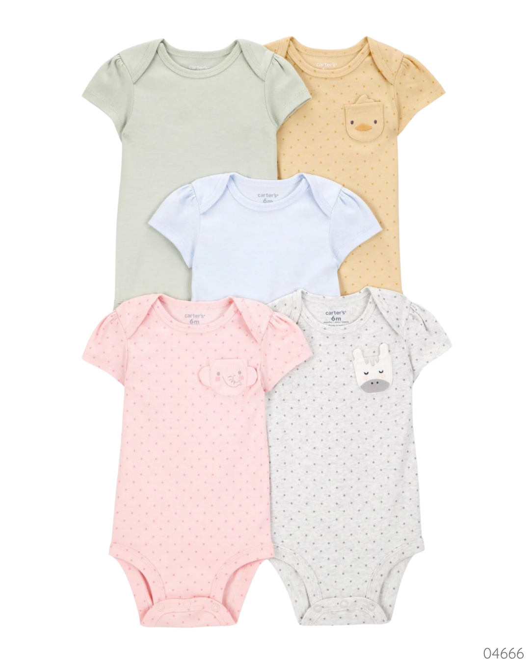 MAMELUCO 5 PZS COLORES
