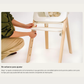 STOKKE STEPS SILLA DE COMER BLANCO NATURAL