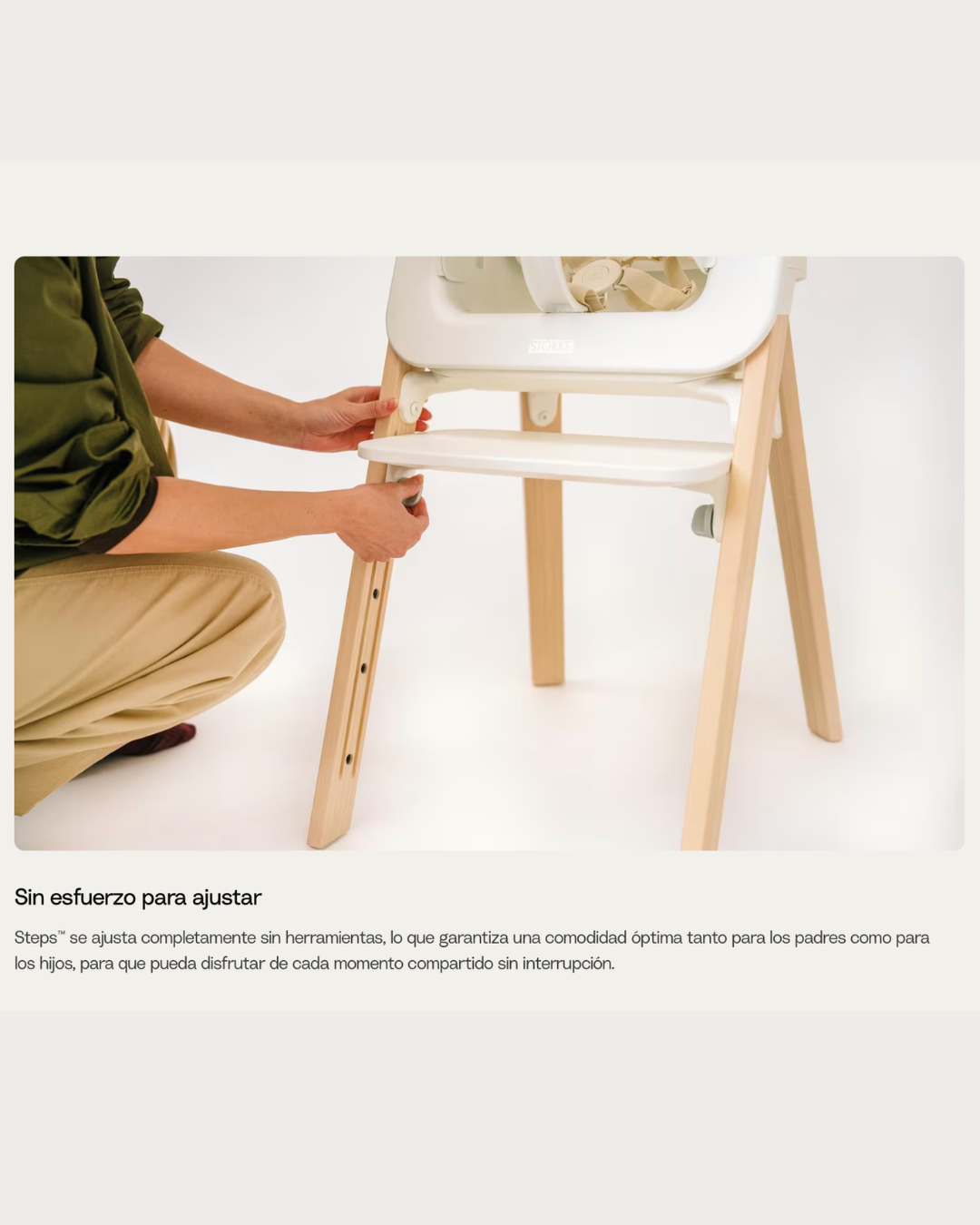 STOKKE STEPS SILLA DE COMER BLANCO NATURAL