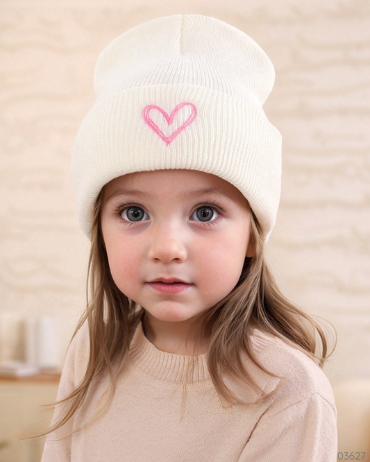 GORRO BLANCO CORAZON