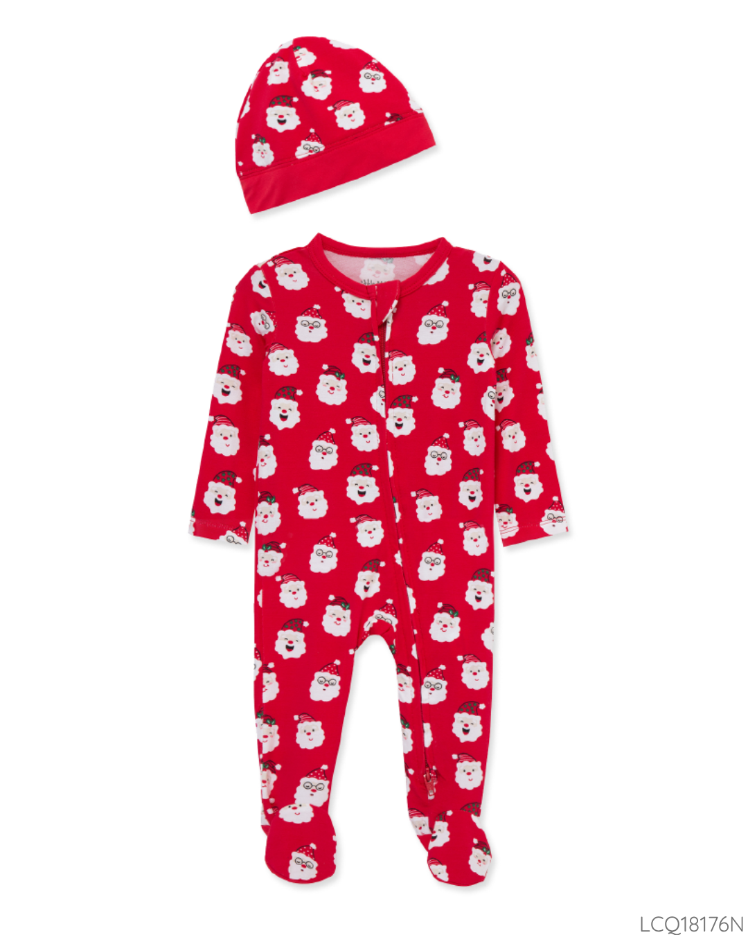 PIJAMA NAVIDEÑA ROJA SANTA GORRO