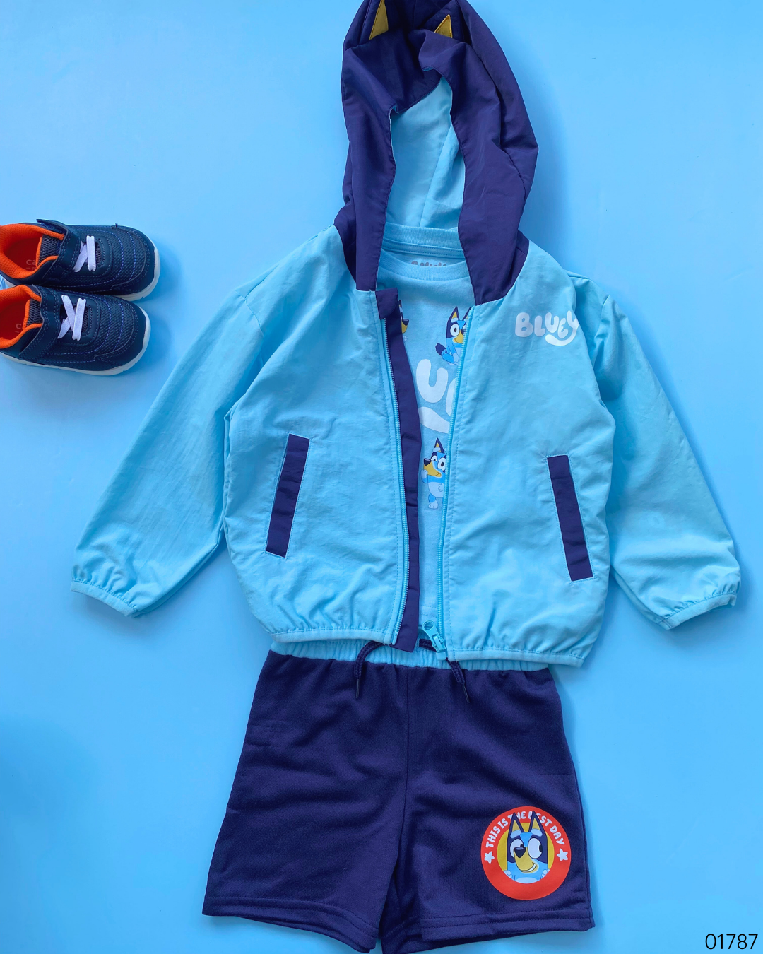 TRAJE 3 PZS BLUEY CON CHUMPA