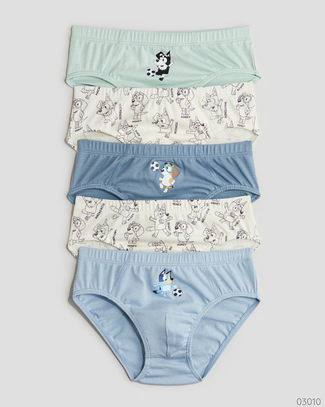 CALZONCILLOS 5PZS BLUEY FUTBOL