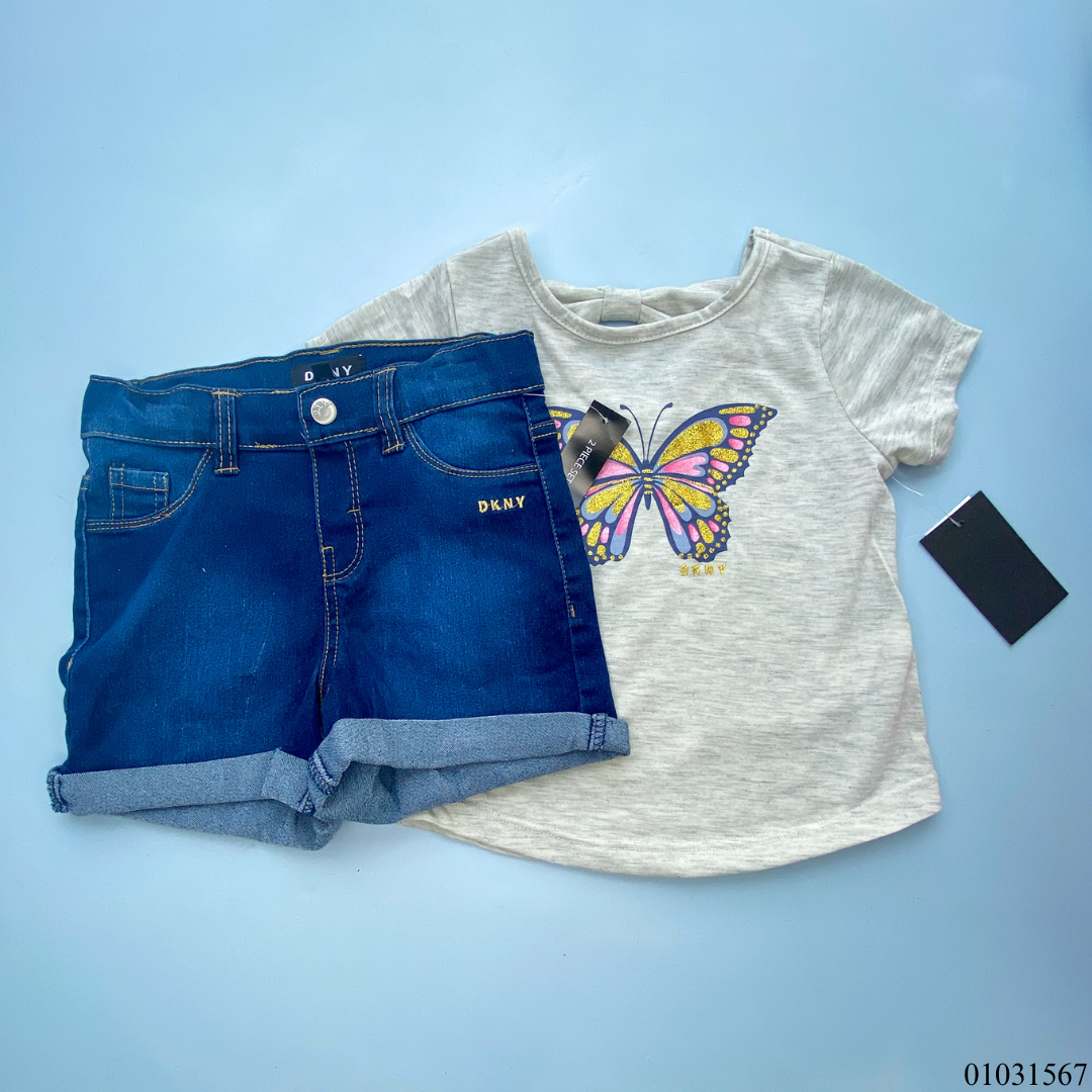 TRAJE DKNY MARIPOSA Y SHORT