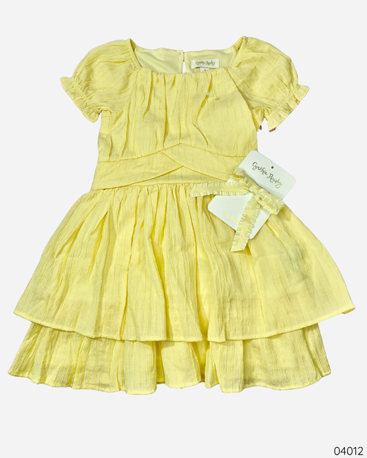 VESTIDO AMARILLO GANCHO