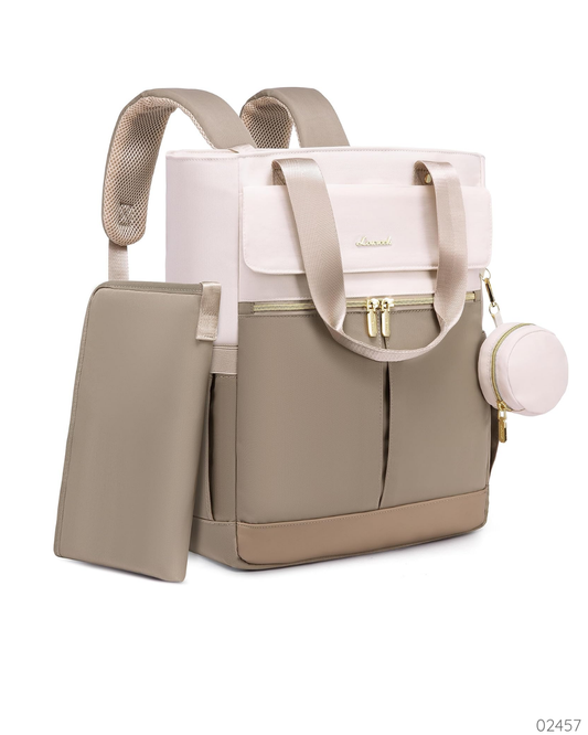 PAÑALERA LOVEVOOK CON CAMBIADOR BEIGE CAFE