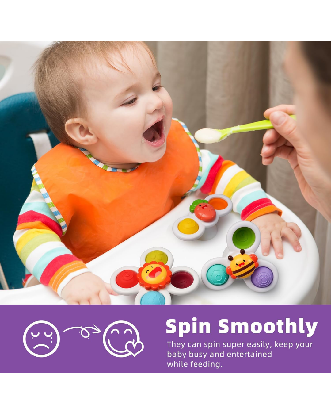 SPINNERS JUGUETES ADHERIBLES A LA SUPERFICIE
