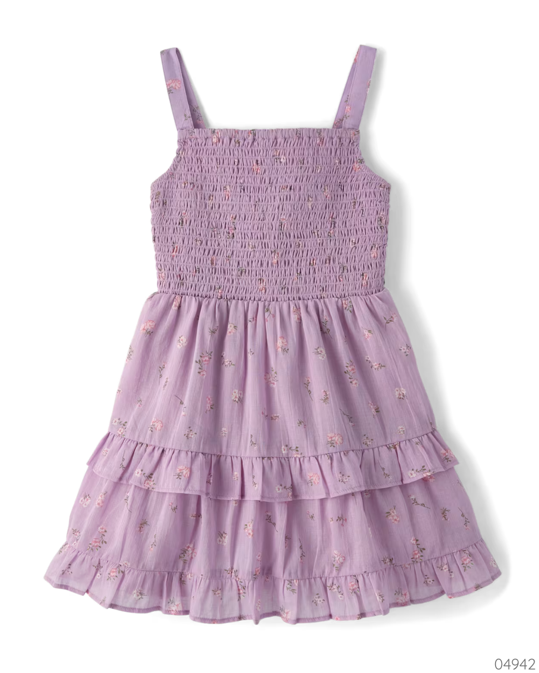 VESTIDO MORADO FLORES PLACE