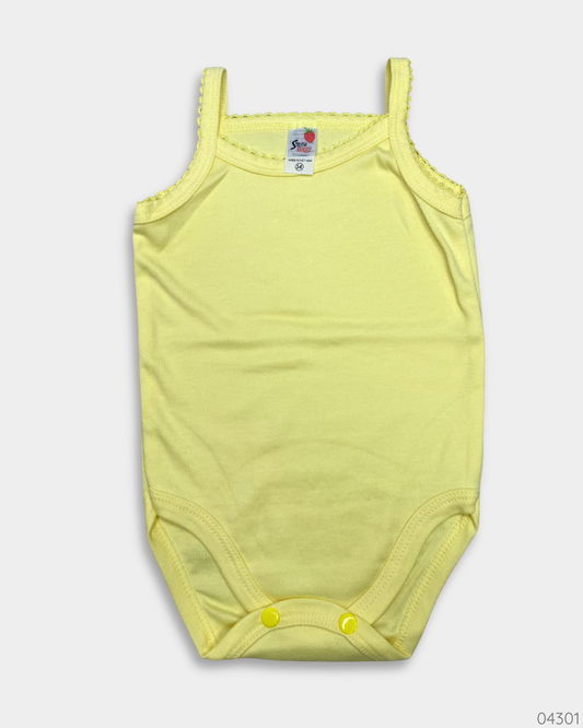 MAMELUCO AMARILLO SIN MANGAS