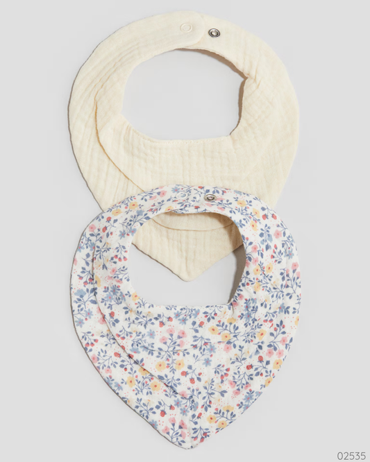 BABEROS 2PZS FLOREADO H&M