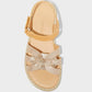 SANDALIAS DORADAS TIRAS CAT & JACK