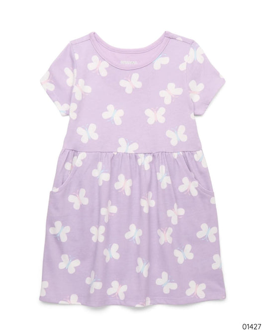 VESTIDO MORADO MARIPOSAS