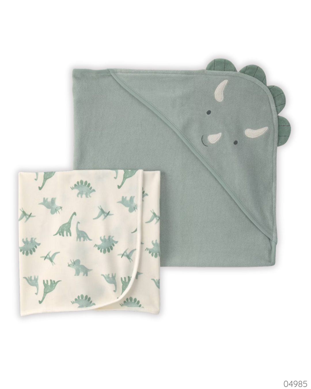 TOALLAS 2 PZS DINO VERDE CARTERS