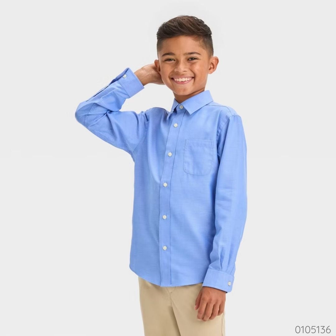 CAMISA FORMAL MANGALARGA AZUL CELESTE CAT&JACK