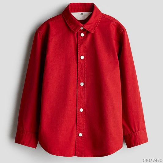 CAMISA FORMAL H&M ROJA MANGALARGA