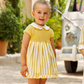 VESTIDO RAYAS AMARILLO BLANCO