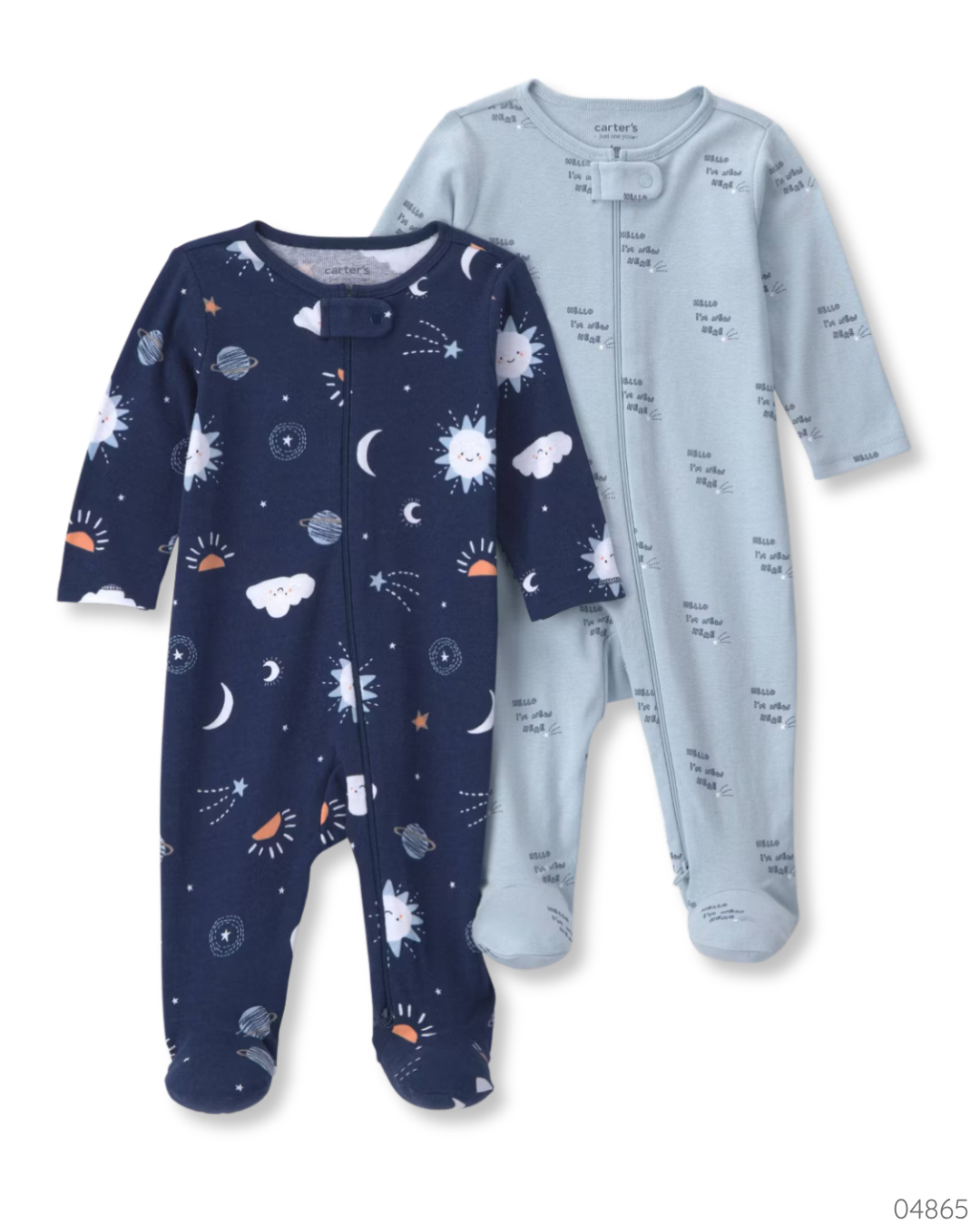 PIJAMA 2PZS CARTER LUNA AZUL