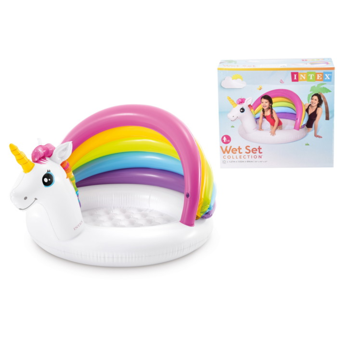 PISCINA UNICORNIO ARCOIRIS INTEX 1.27M X 1.02M X 69CM