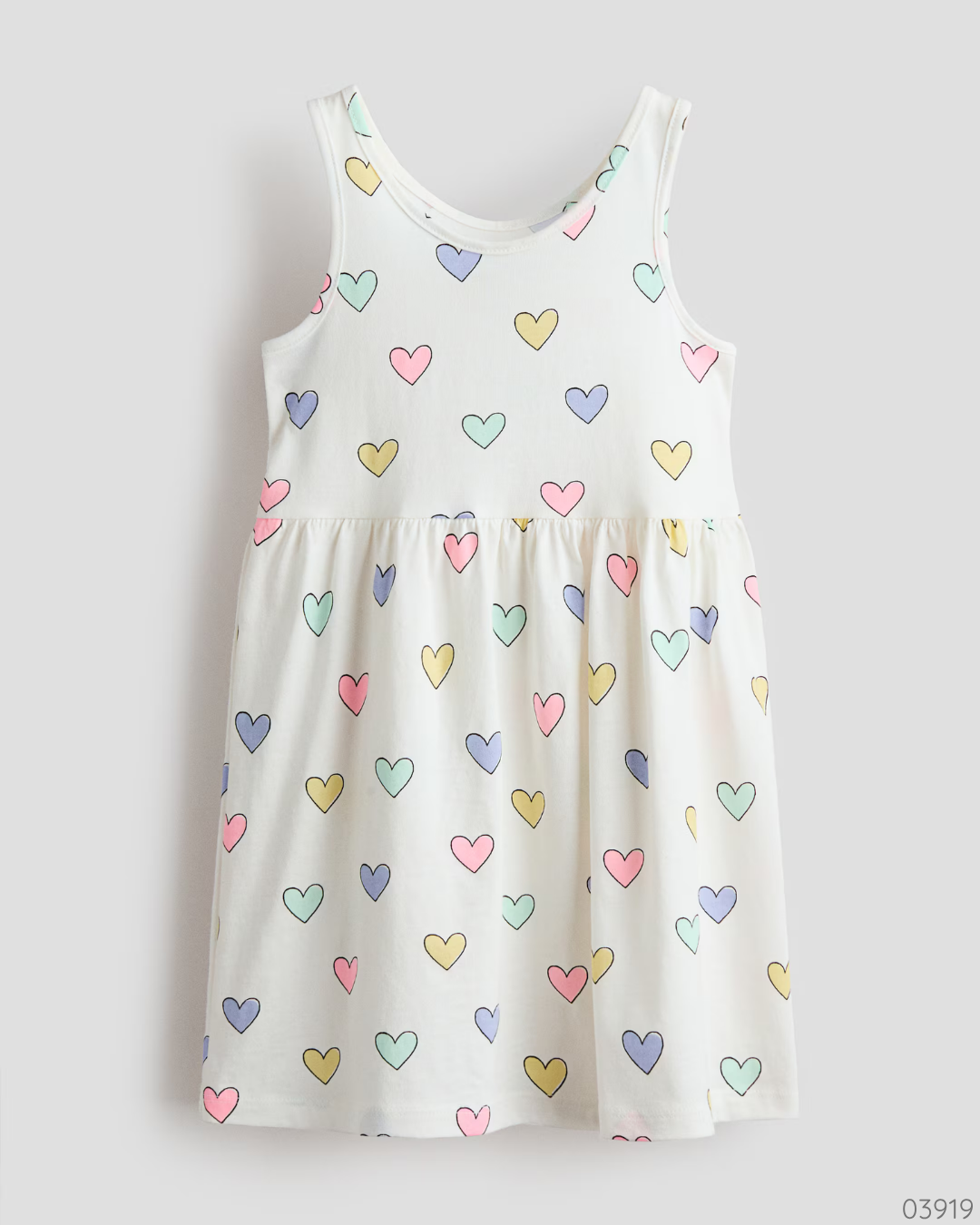 VESTIDO DE CORAZONES BLANCA