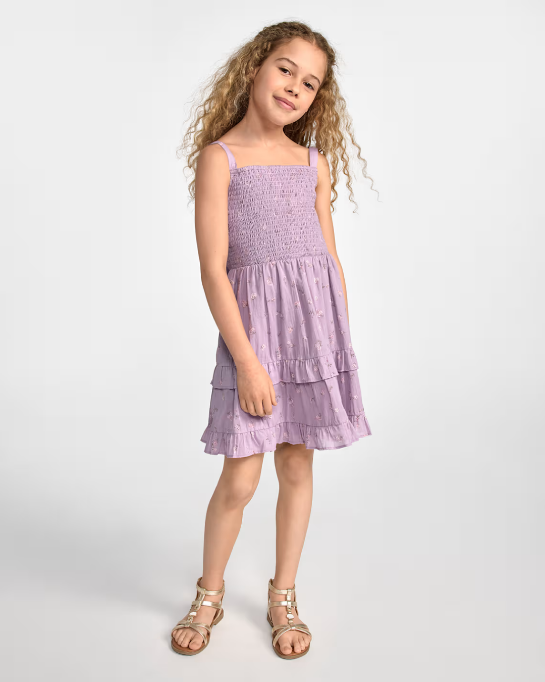 VESTIDO MORADO FLORES PLACE