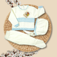 TRAJE TEJIDO BLANCO AZUL