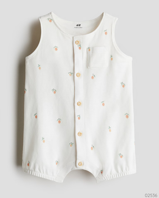 ROMPER BLANCO NARANJAS
