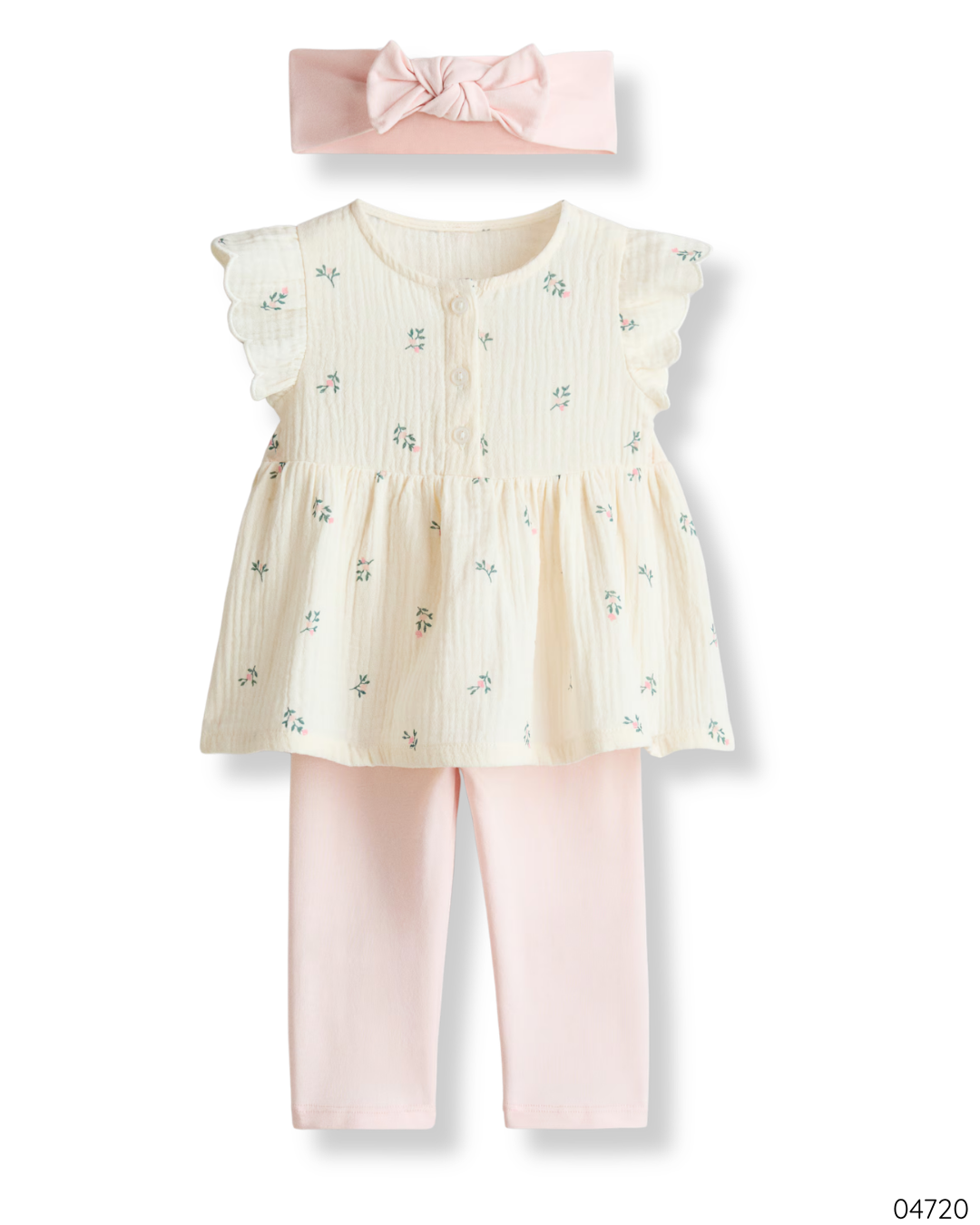 TRAJE 3PZS HYM VINCHA ROSA BLANCO