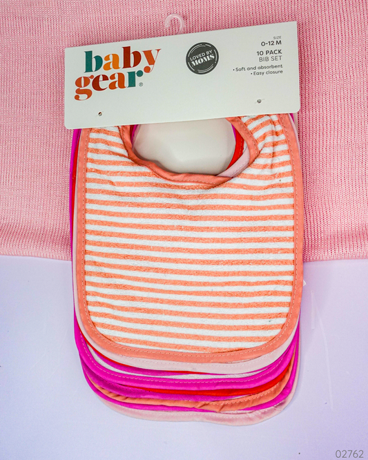SET DE BABEROS 10 PZS BABY GEAR