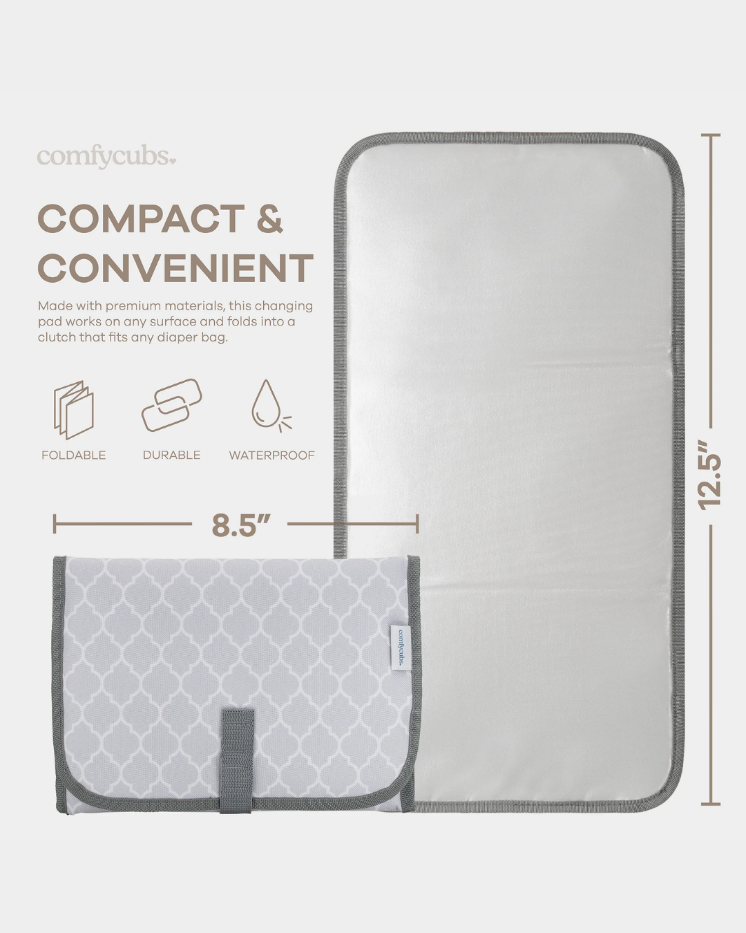CAMBIADOR PORTATIL GRIS COMFYCUBS