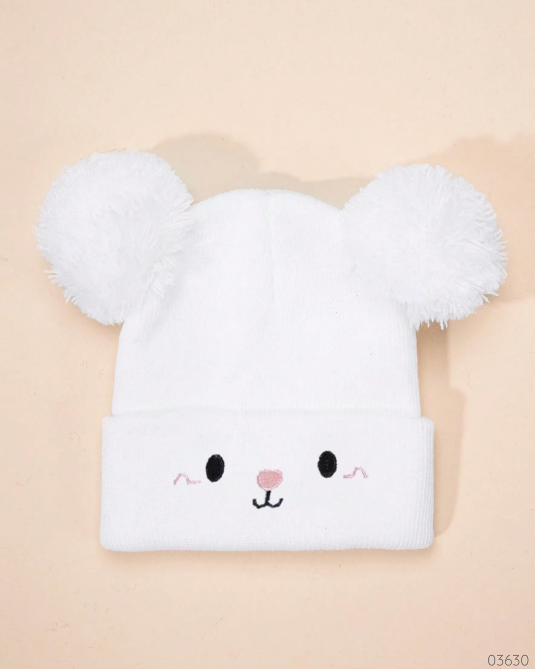 GORRO BLANCO CONEJITO