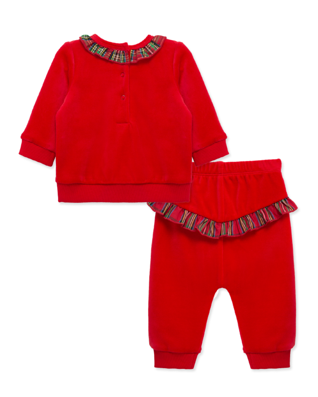 TRAJE 1ST CHRISTMAS ROJO TERCIOPELO