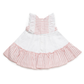 VESTIDO RAYAS ROSA BLANCO