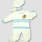 TRAJE TEJIDO BLANCO AZUL