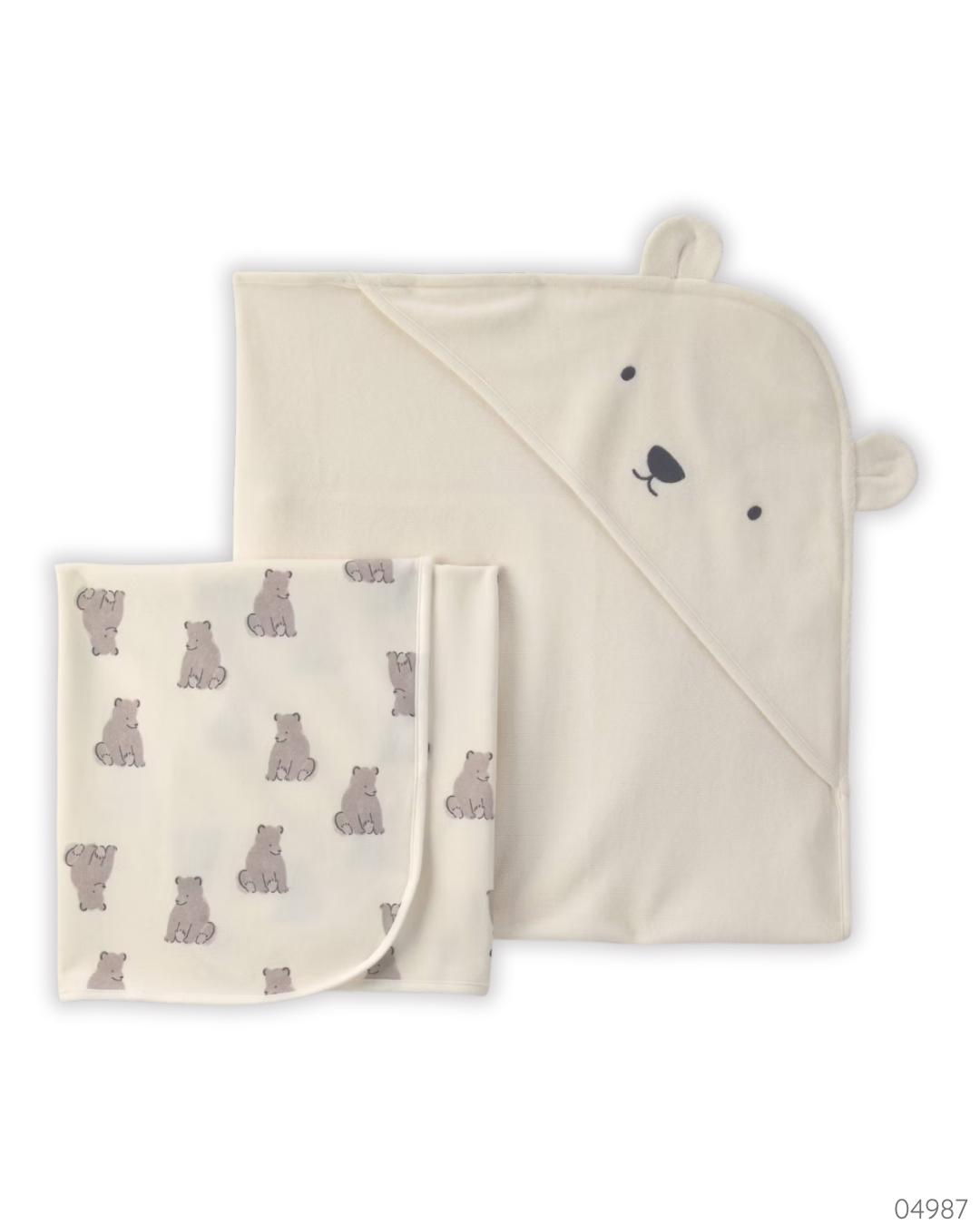 TOALLAS 2 PZS OSO BLANCO CARTERS