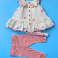 VESTIDO 3 PZS FLORES VINCHA