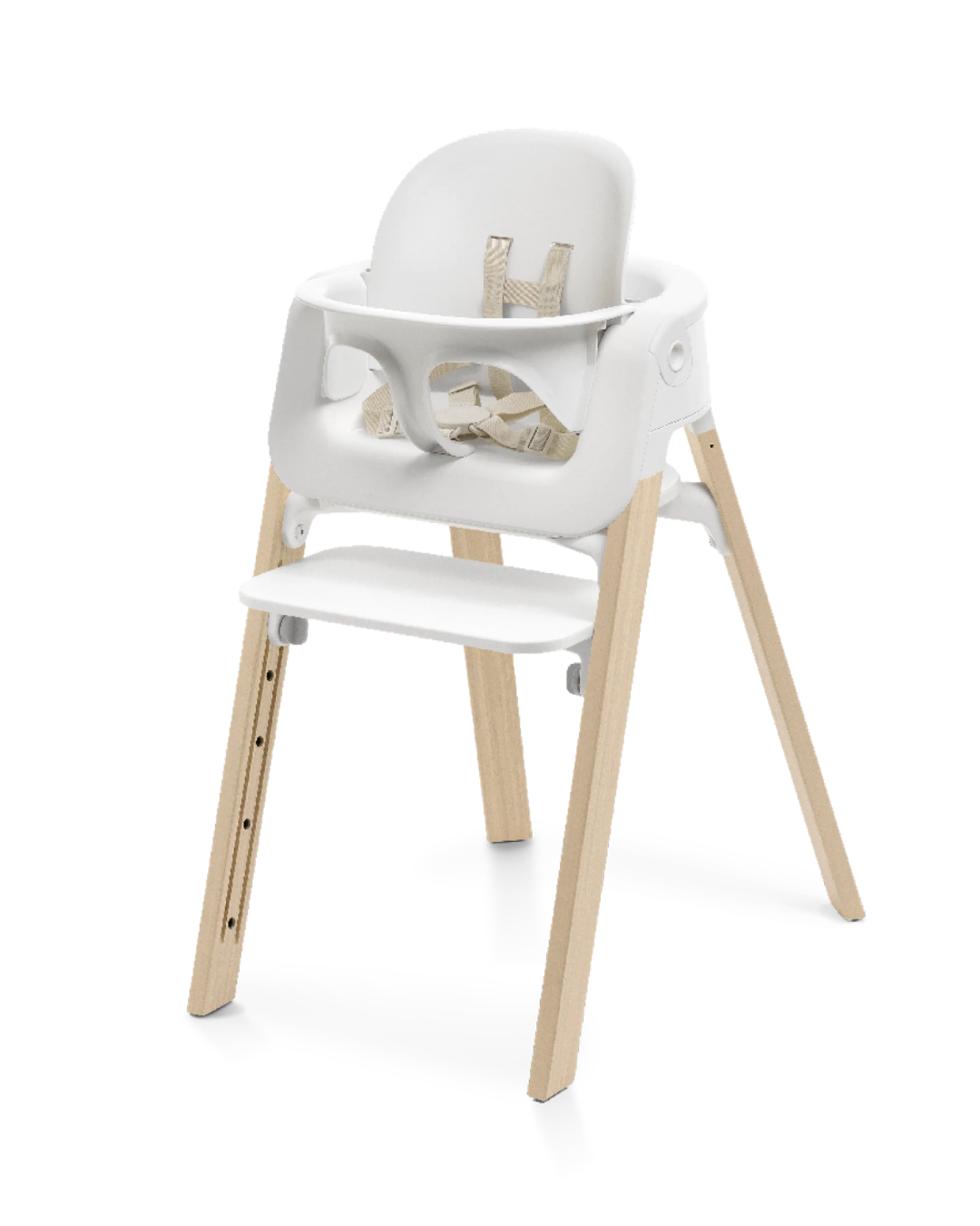 STOKKE STEPS SILLA DE COMER BLANCO NATURAL