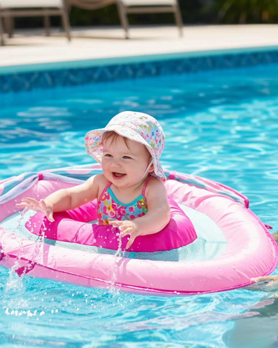 FLOTADOR PARA BEBE ROSADO