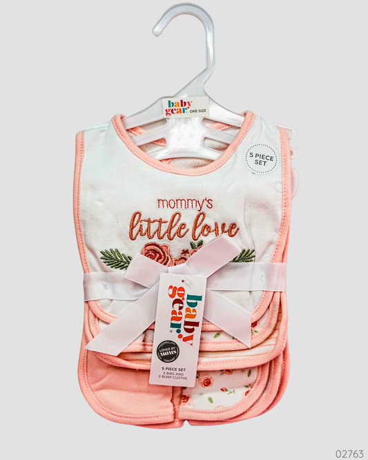 SET DE 3 BABEROS + 2 SALIVEROS MOMMYS