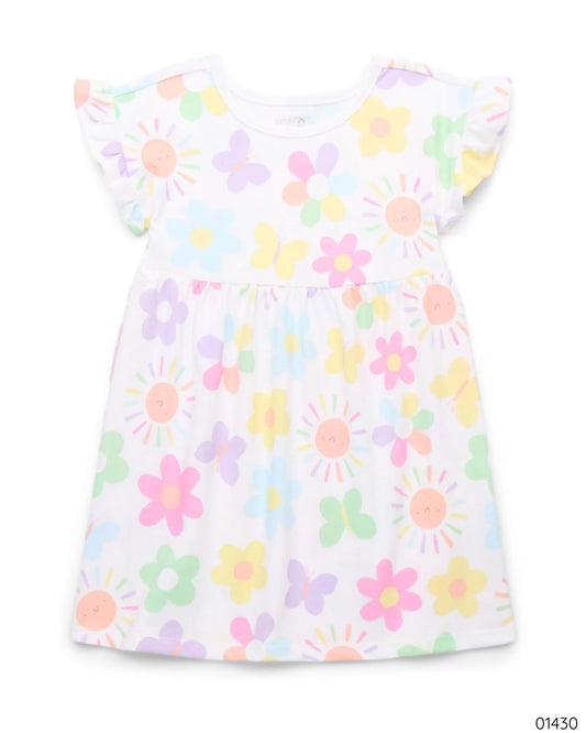VESTIDO BLANCO FLORES