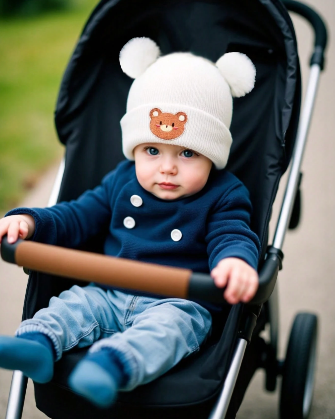 GORRO BLANCO GATITO