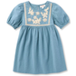 VESTIDO BORDADO CAT & JACK AZUL