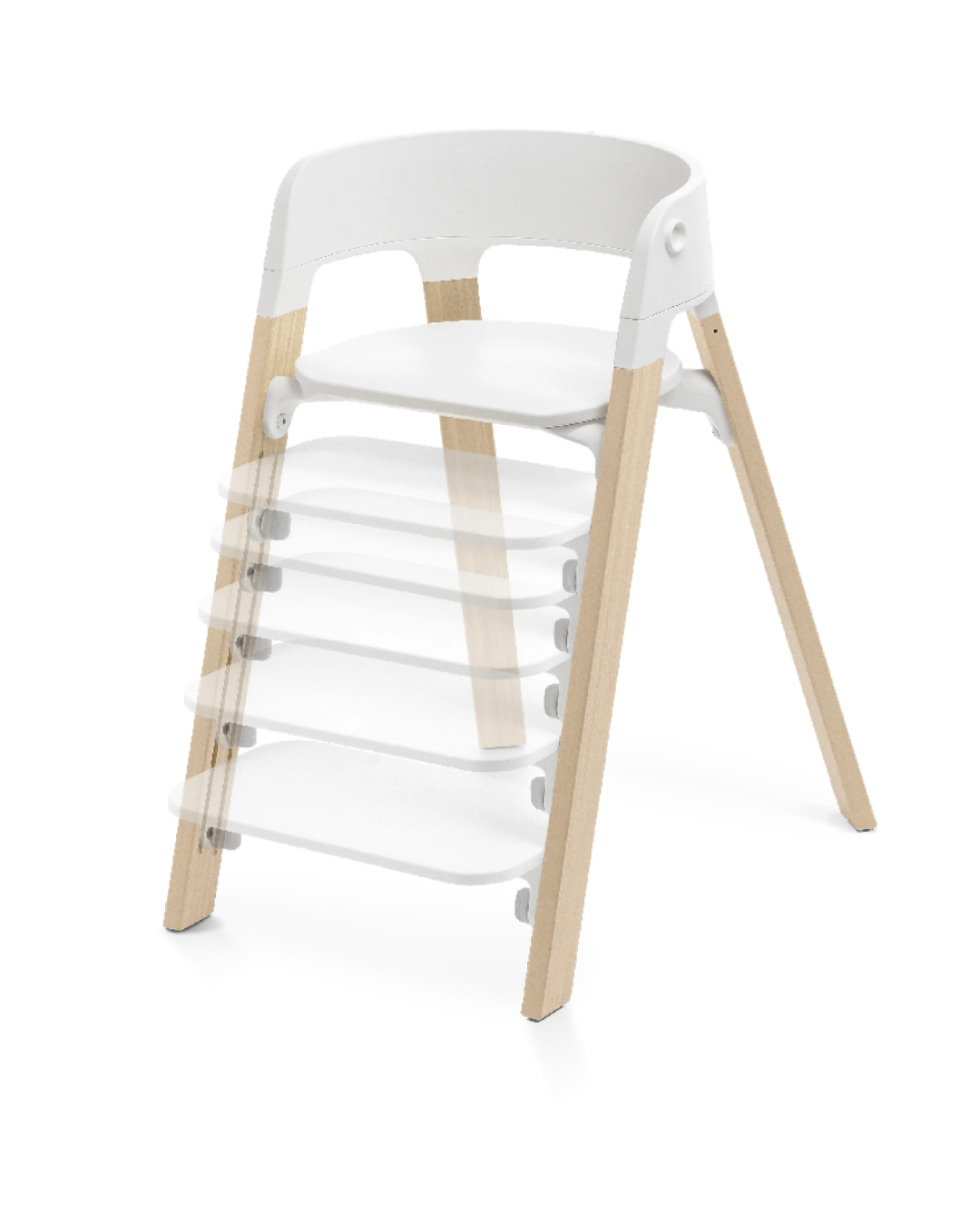 STOKKE STEPS SILLA DE COMER BLANCO NATURAL