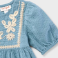 VESTIDO BORDADO CAT & JACK AZUL