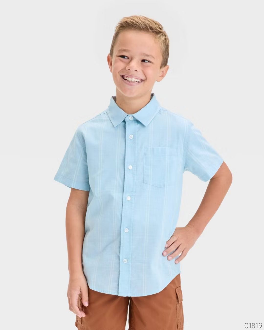 CAMISA FORMAL CAT & JACK AZUL