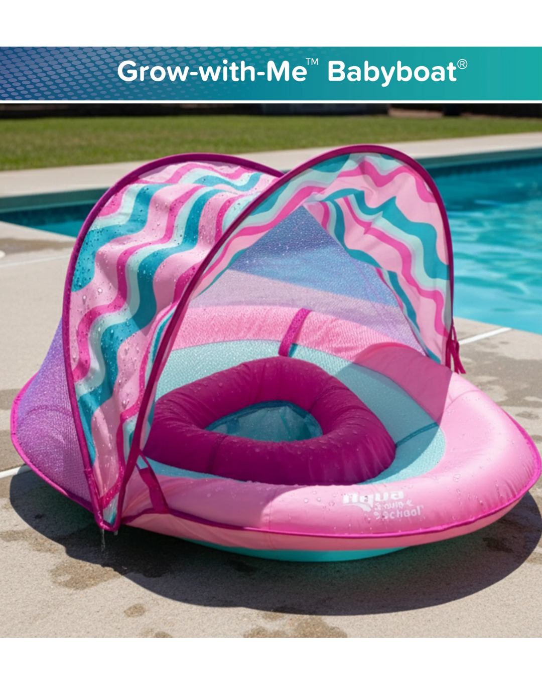 FLOTADOR PARA BEBE ROSADO