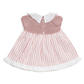 VESTIDO TEJIDO RAYAS ROSA BLANCO