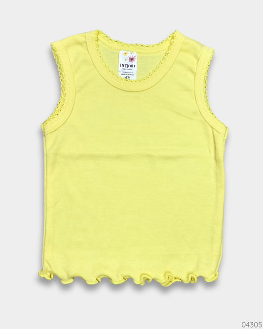 CAMISA AMARILLA SIN MANGAS