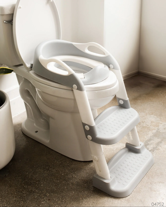 ASIENTO DE ENTRENAMIENTO CON ESCALERA GRIS