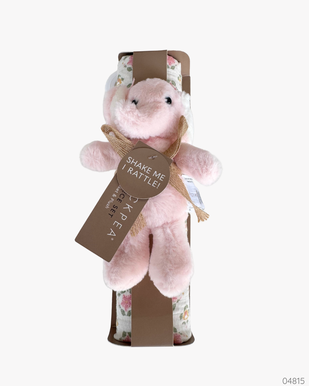 SABANA MUSELINA SONAJERO ELEFANTE ROSA